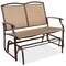 Best Choice Products 2-Person Outdoor Swing Glider, Steel Patio Loveseat, Bench Rocker w/ Armrests